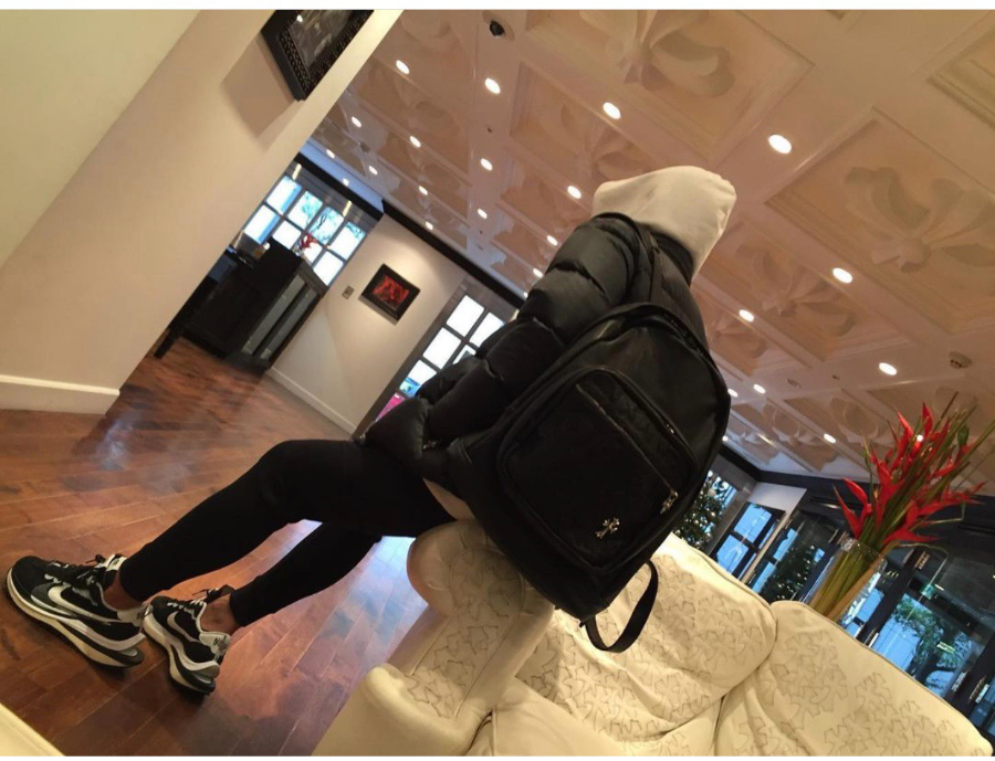 Chrome Hearts 7th Grade Backpack 크롬하츠 세븐스 그레이드 블랙 크로스 백팩 3