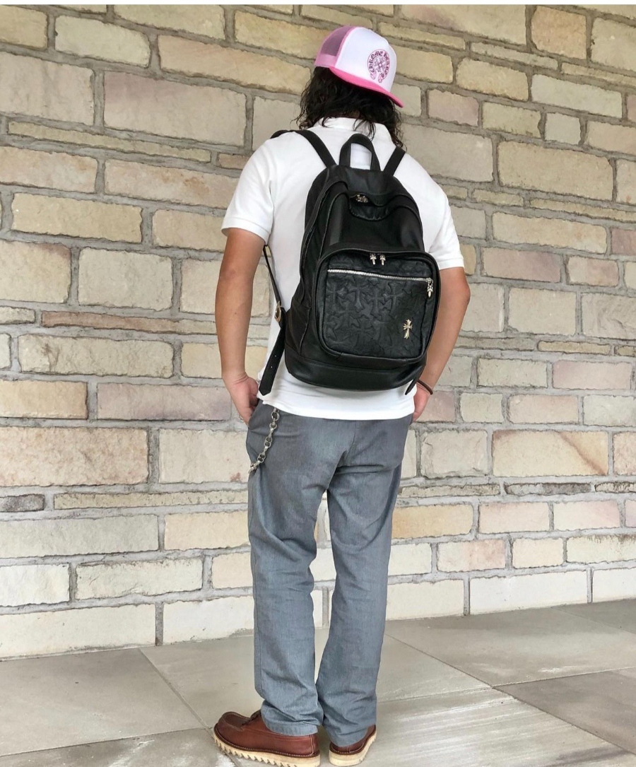 Chrome Hearts 7th Grade Backpack 크롬하츠 세븐스 그레이드 블랙 크로스 백팩 4