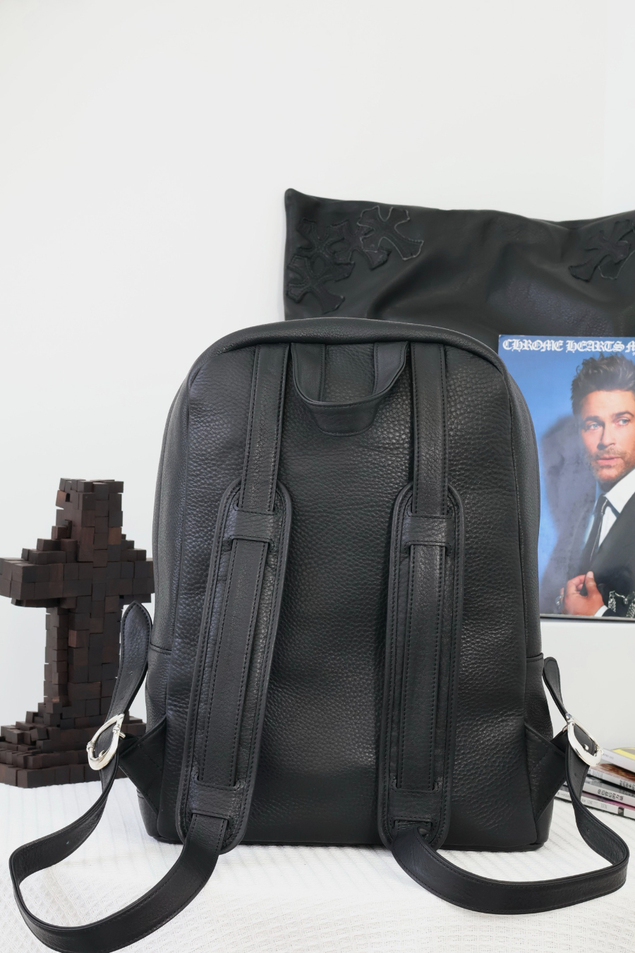 Chrome Hearts 7th Grade Backpack 크롬하츠 세븐스 그레이드 블랙 크로스 백팩 14