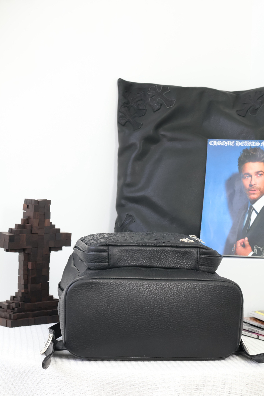 Chrome Hearts 7th Grade Backpack 크롬하츠 세븐스 그레이드 블랙 크로스 백팩 16