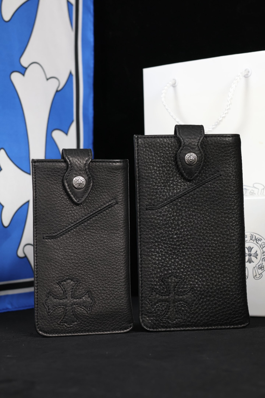 Chrome Hearts Cross Leather Phone Pouch W036 크롬하츠 십자가 가죽 휴대폰 파우치 W036 4