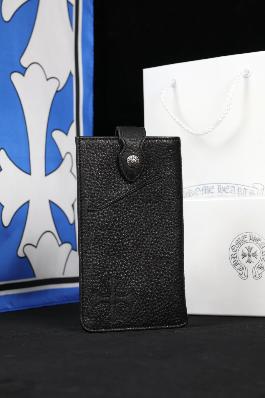 Chrome Hearts Cross Leather Phone Pouch W036 크롬하츠 십자가 가죽 휴대폰 파우치 W036 5