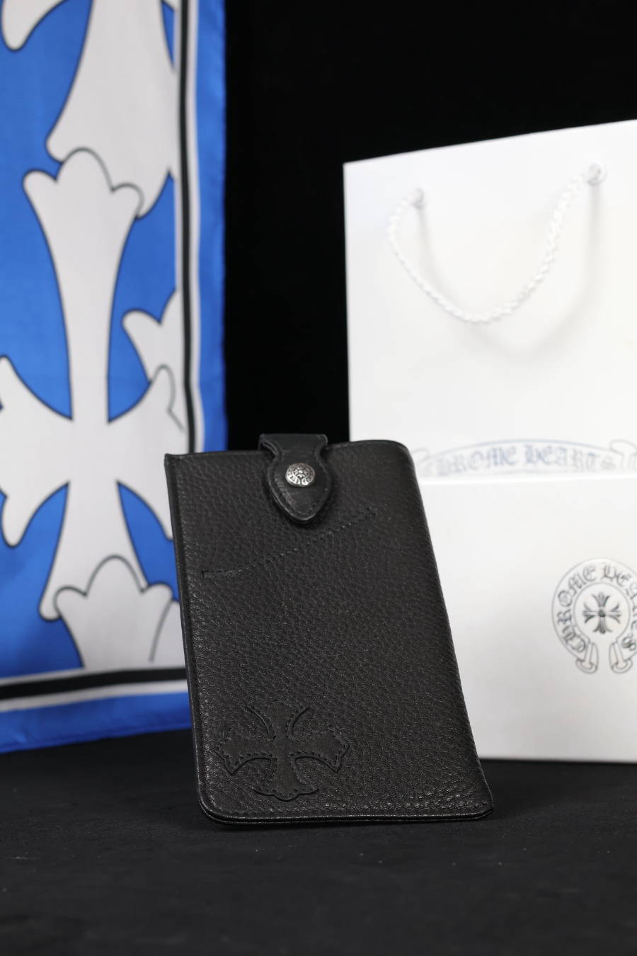 Chrome Hearts Cross Leather Phone Pouch W036 크롬하츠 십자가 가죽 휴대폰 파우치 W036 8