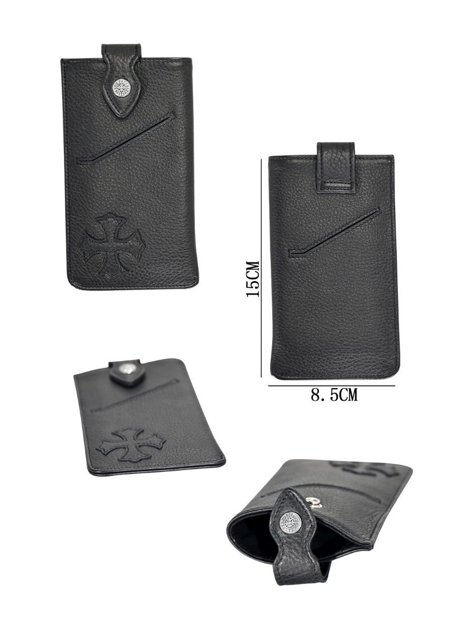 Chrome Hearts Cross Leather Phone Pouch W036 크롬하츠 십자가 가죽 휴대폰 파우치 W036 9