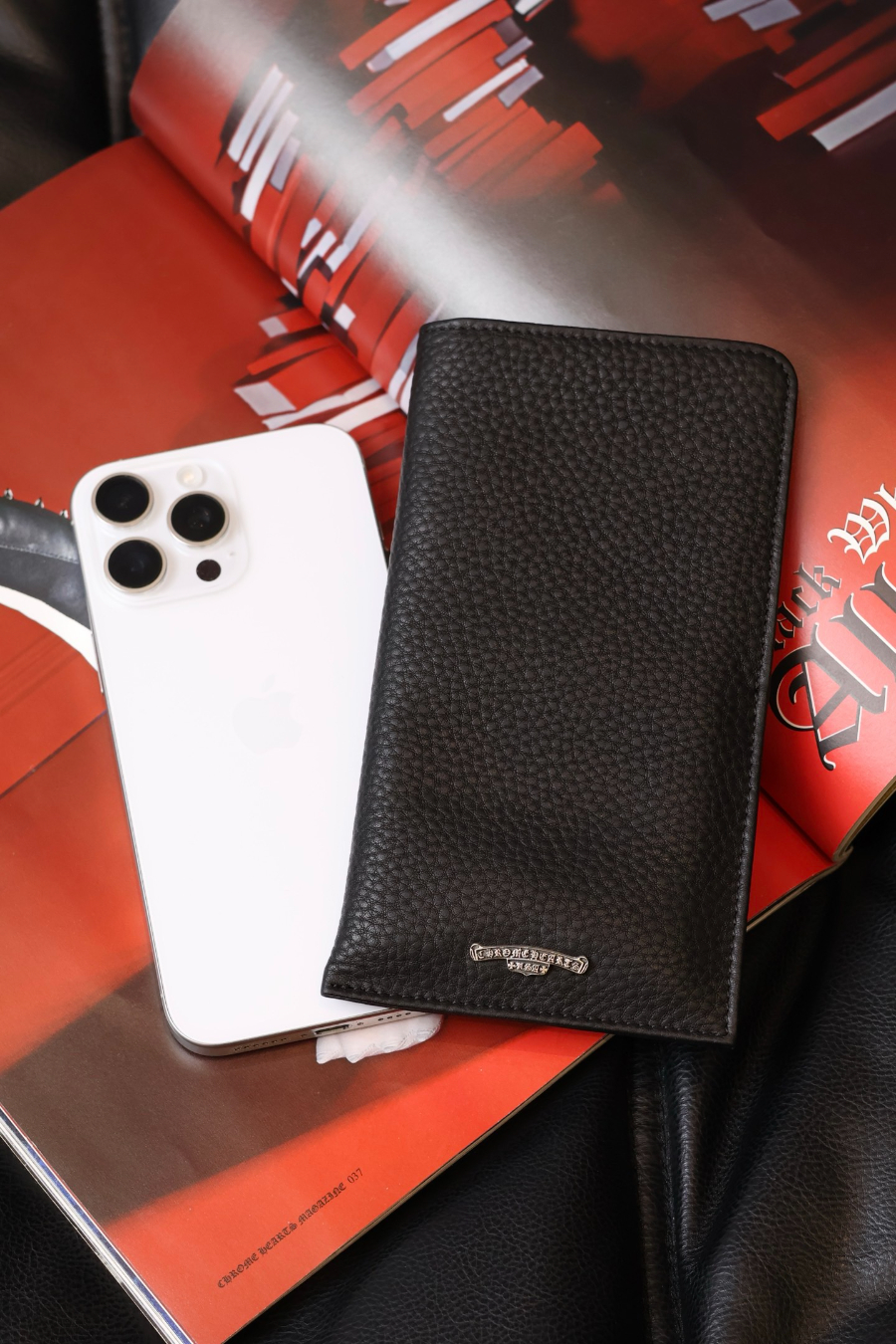 Chrome Hearts Cross Leather Phone Pouch 크롬하츠 크로스 레더 폰 파우치 1