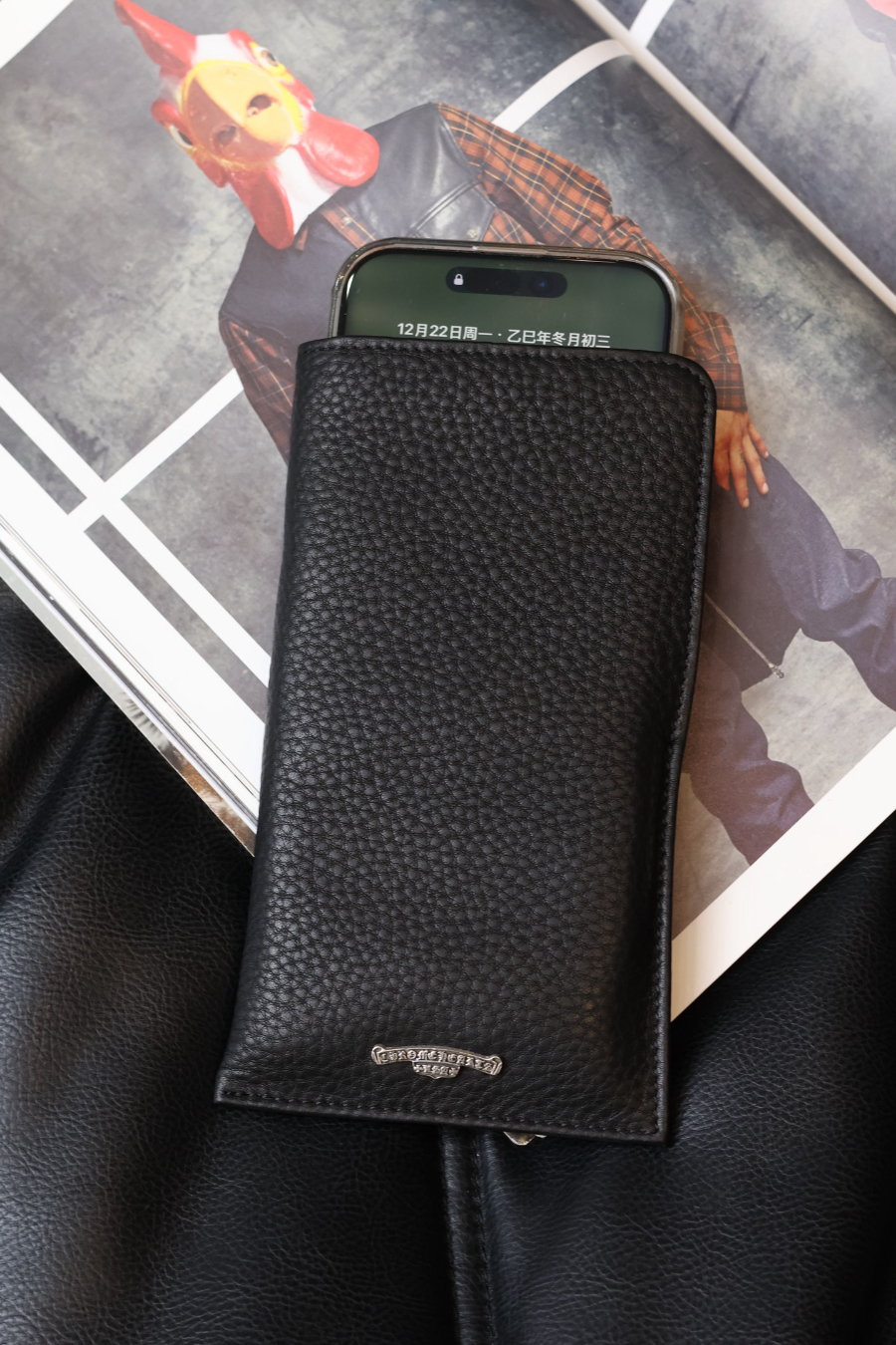 Chrome Hearts Cross Leather Phone Pouch 크롬하츠 크로스 레더 폰 파우치 2