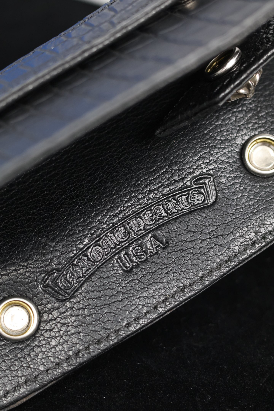 Chrome Hearts S925 Silver Leather Key Case 크롬하츠 S925 실버 가죽 키 케이스 18