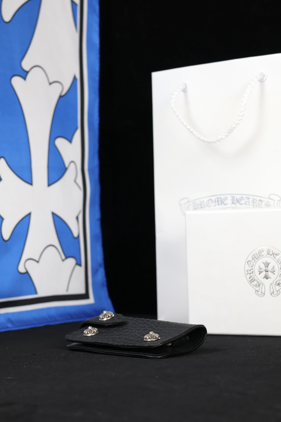 Chrome Hearts S925 Silver Crocodile Leather Key Case 크롬하츠 S925 실버 악어가죽 키 케이스 9