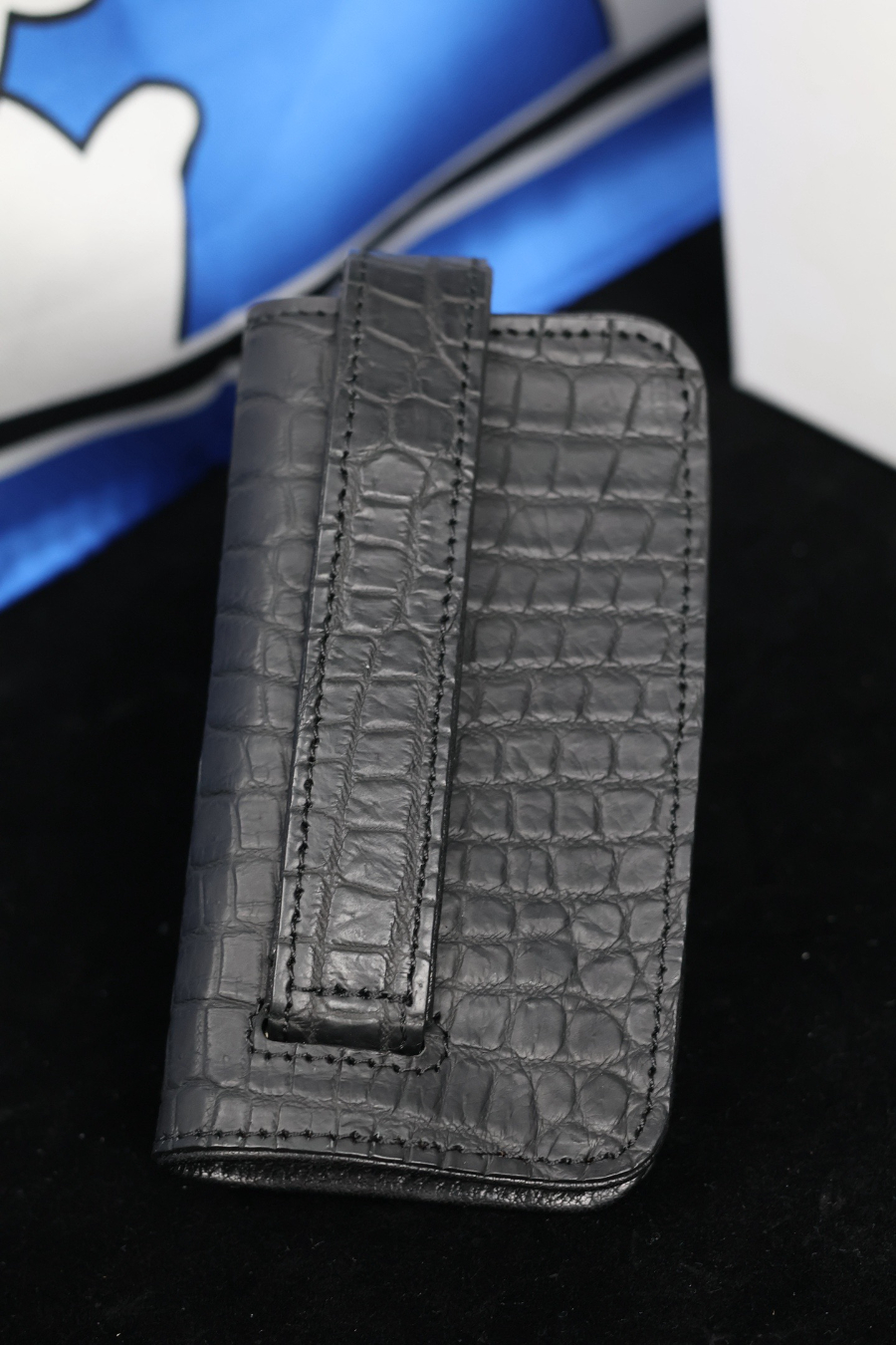 Chrome Hearts S925 Silver Crocodile Leather Key Case 크롬하츠 S925 실버 악어가죽 키 케이스 11