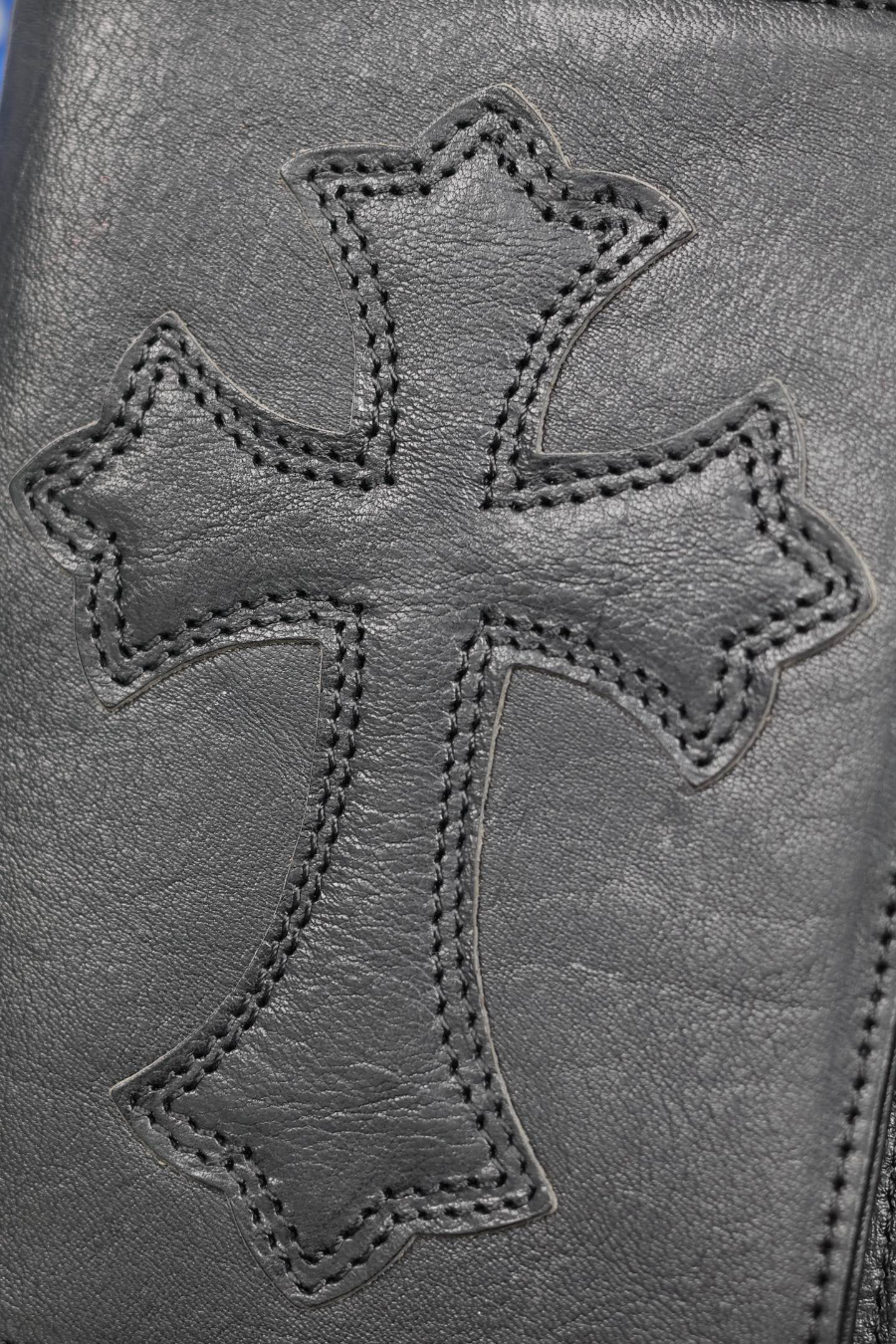 Chrome Hearts S925 Silver Leather Cross Patch Passport Wallet 크롬하츠 S925 실버 가죽 십자가 패치 여권 지갑 12
