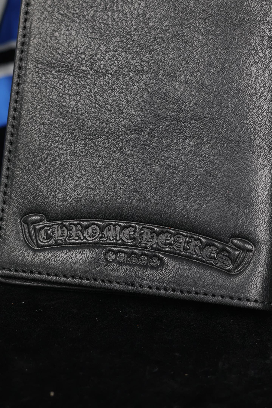 Chrome Hearts S925 Silver Leather Cross Patch Passport Wallet 크롬하츠 S925 실버 가죽 십자가 패치 여권 지갑 13