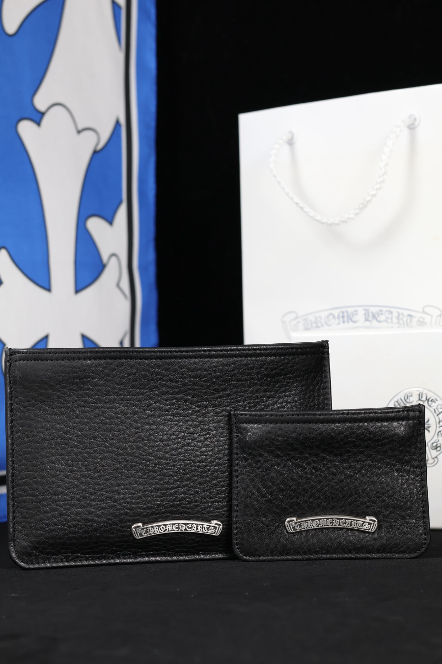 Chrome Hearts S925 Silver Large Leather Coin Pouch 크롬하츠 S925 실버 라지 가죽 코인 파우치 1