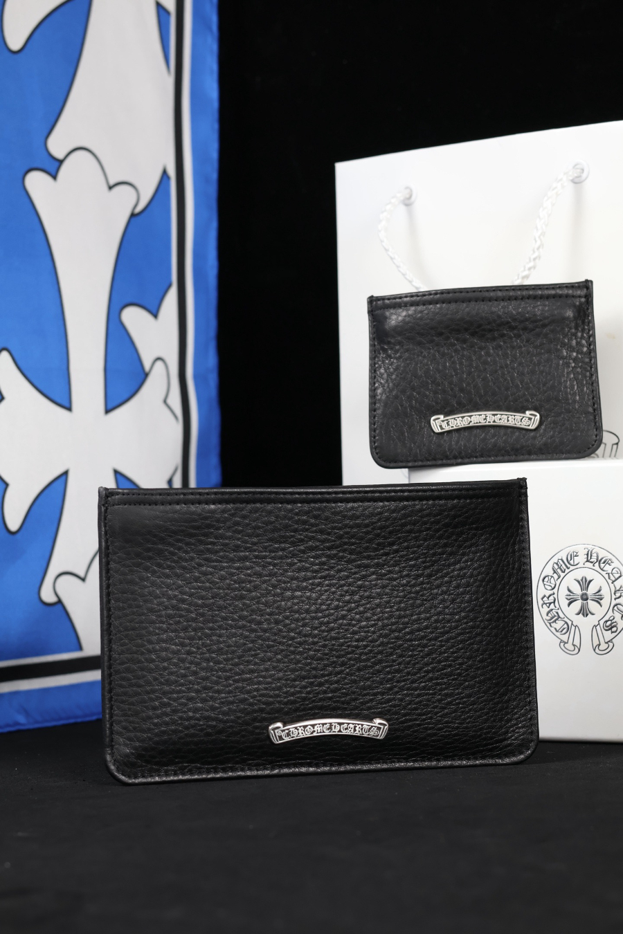 Chrome Hearts S925 Silver Large Leather Coin Pouch 크롬하츠 S925 실버 라지 가죽 코인 파우치 2