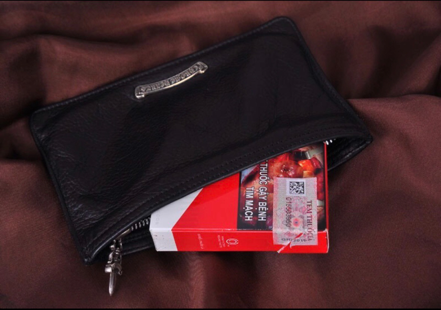 Chrome Hearts S925 Silver Large Leather Coin Pouch 크롬하츠 S925 실버 라지 가죽 코인 파우치 7