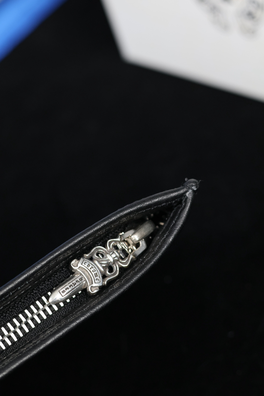 Chrome Hearts S925 Silver Large Leather Coin Pouch 크롬하츠 S925 실버 라지 가죽 코인 파우치 13