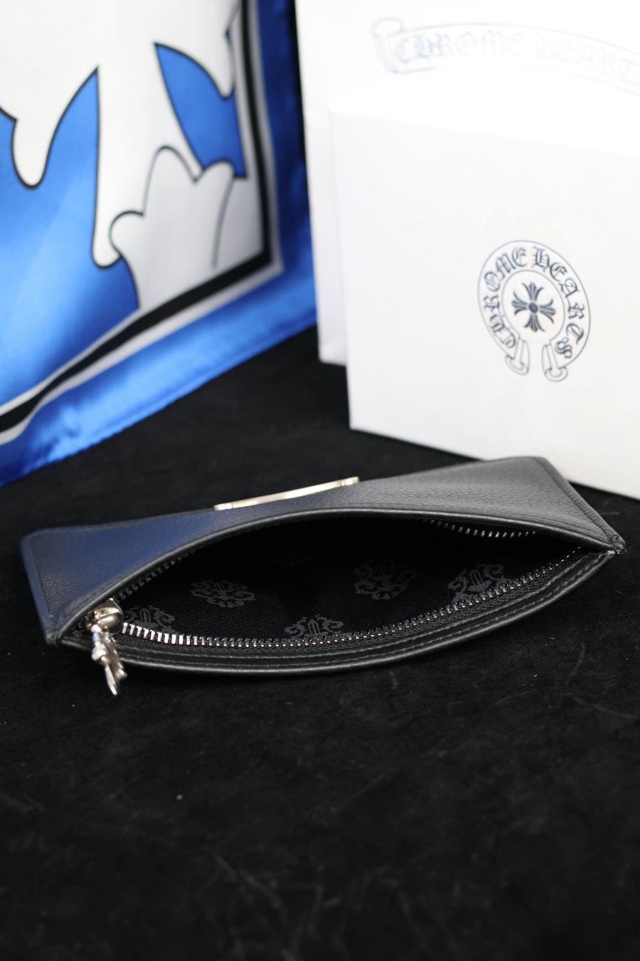 Chrome Hearts S925 Silver Large Leather Coin Pouch 크롬하츠 S925 실버 라지 가죽 코인 파우치 14
