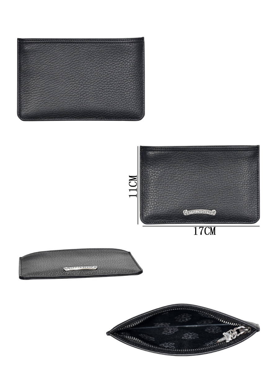 Chrome Hearts S925 Silver Large Leather Coin Pouch 크롬하츠 S925 실버 라지 가죽 코인 파우치 16