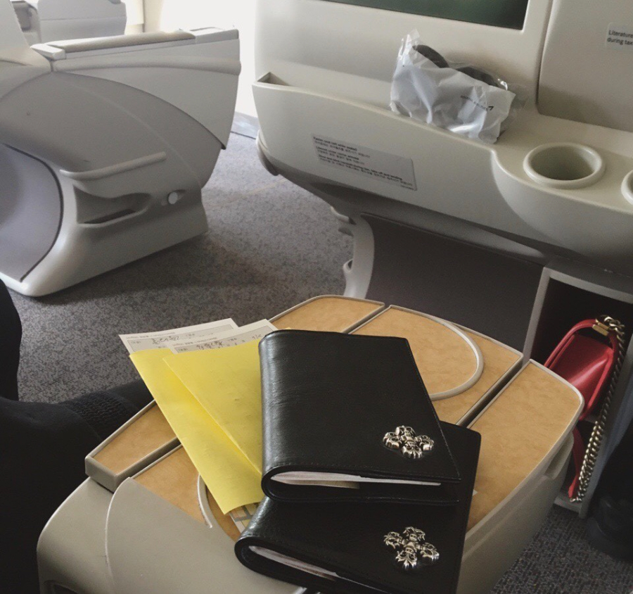 Chrome Hearts S925 Silver Cross Leather Passport Wallet 크롬하츠 S925 실버 십자가 가죽 여권 지갑 2