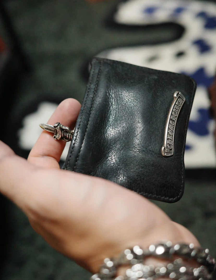 Chrome Hearts S925 Silver Small Leather Coin Pouch 크롬하츠 S925 실버 스몰 가죽 코인 파우치 1