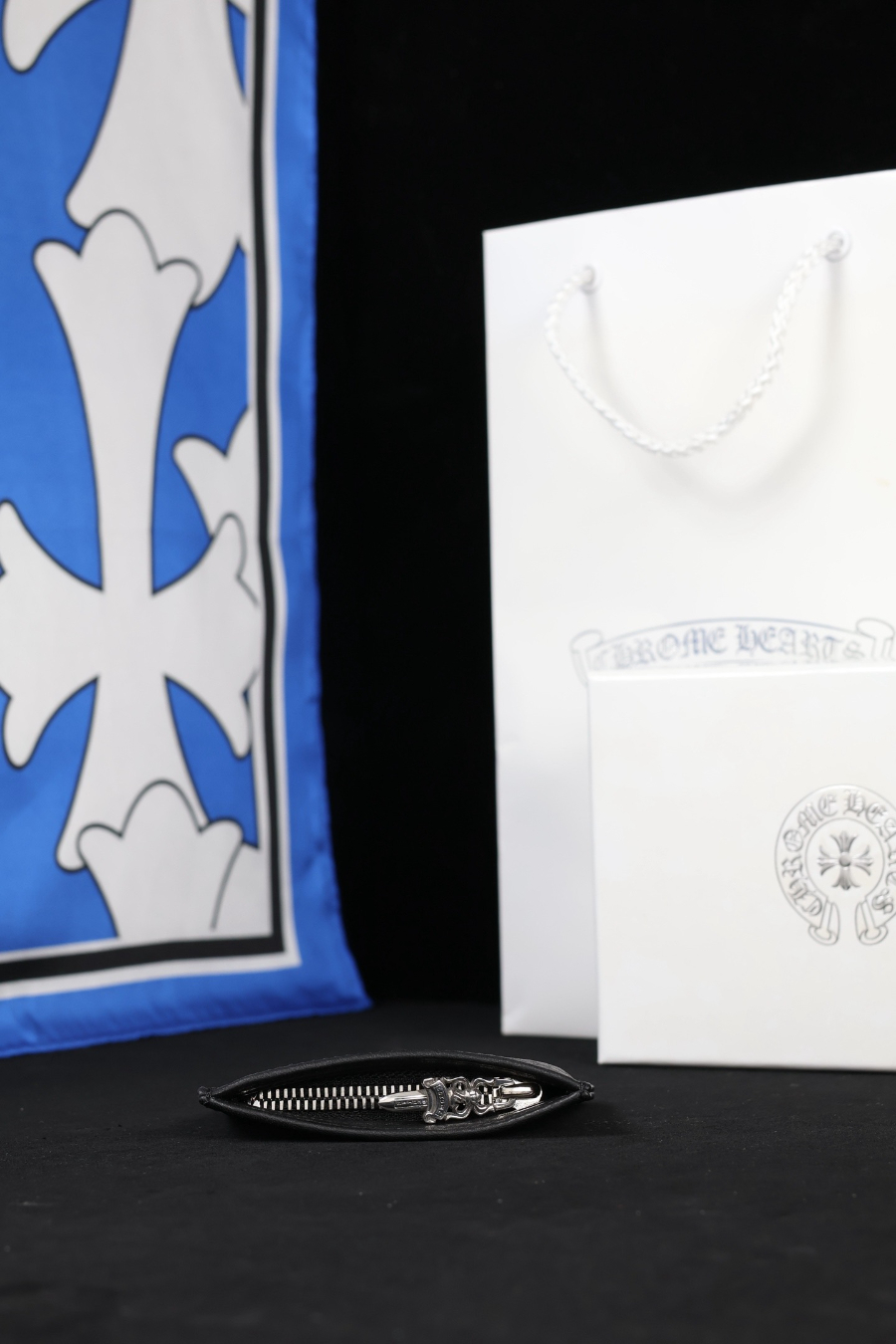 Chrome Hearts S925 Silver Small Leather Coin Pouch 크롬하츠 S925 실버 스몰 가죽 코인 파우치 10