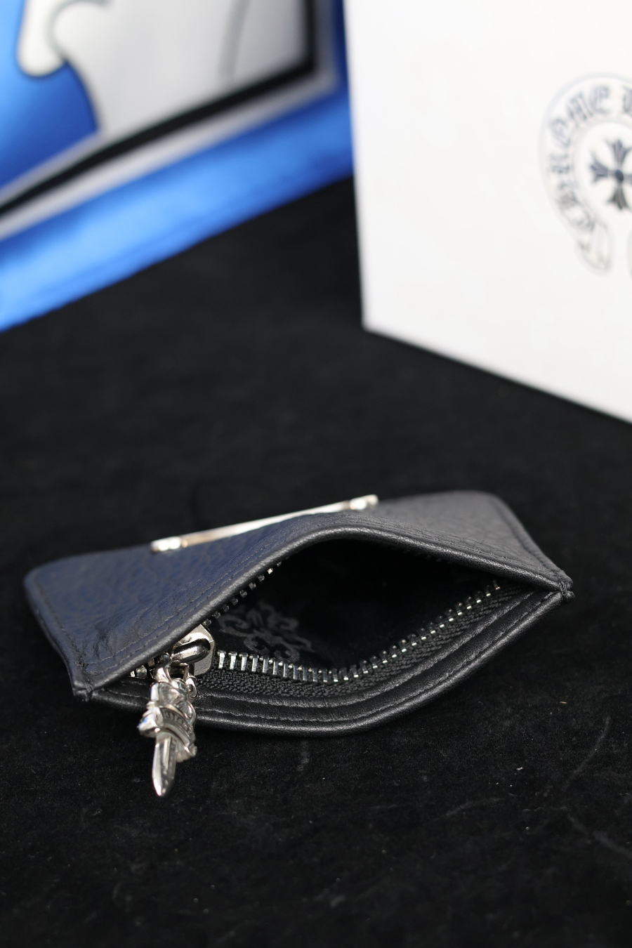 Chrome Hearts S925 Silver Small Leather Coin Pouch 크롬하츠 S925 실버 스몰 가죽 코인 파우치 15