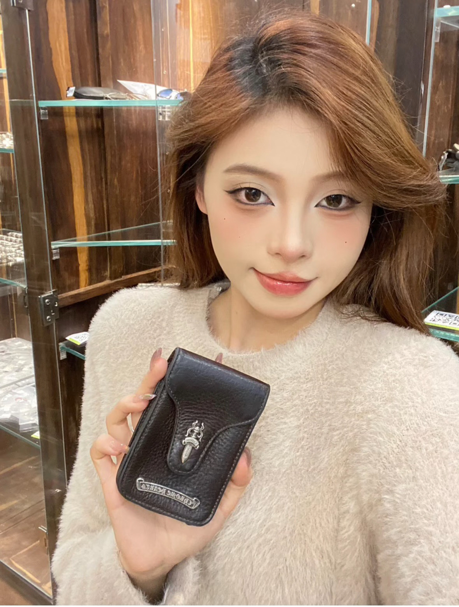 Chrome Hearts S925 Silver Small Leather Cigarette Case 크롬하츠 S925 실버 스몰 가죽 담배 케이스 7
