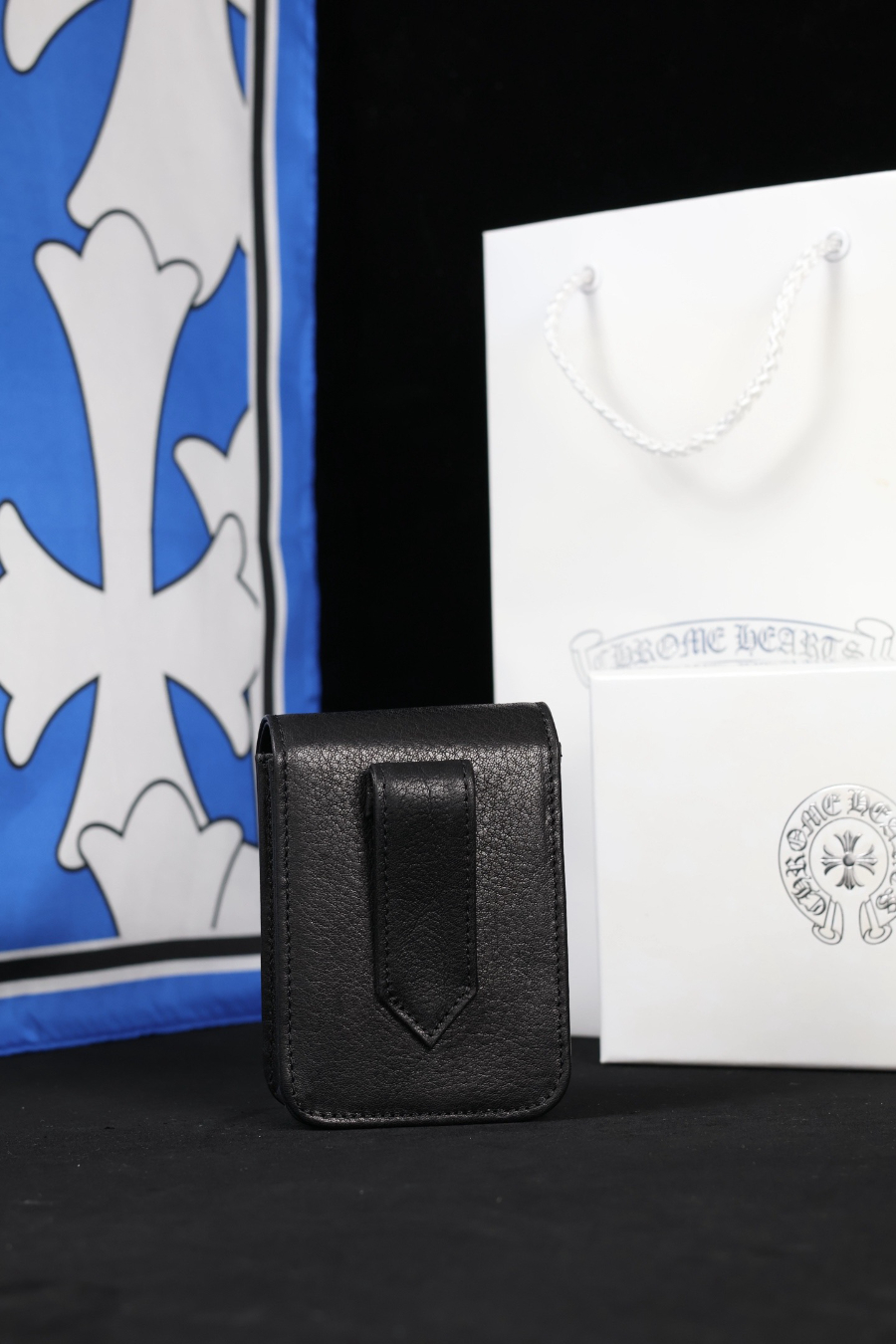 Chrome Hearts S925 Silver Small Leather Cigarette Case 크롬하츠 S925 실버 스몰 가죽 담배 케이스 11