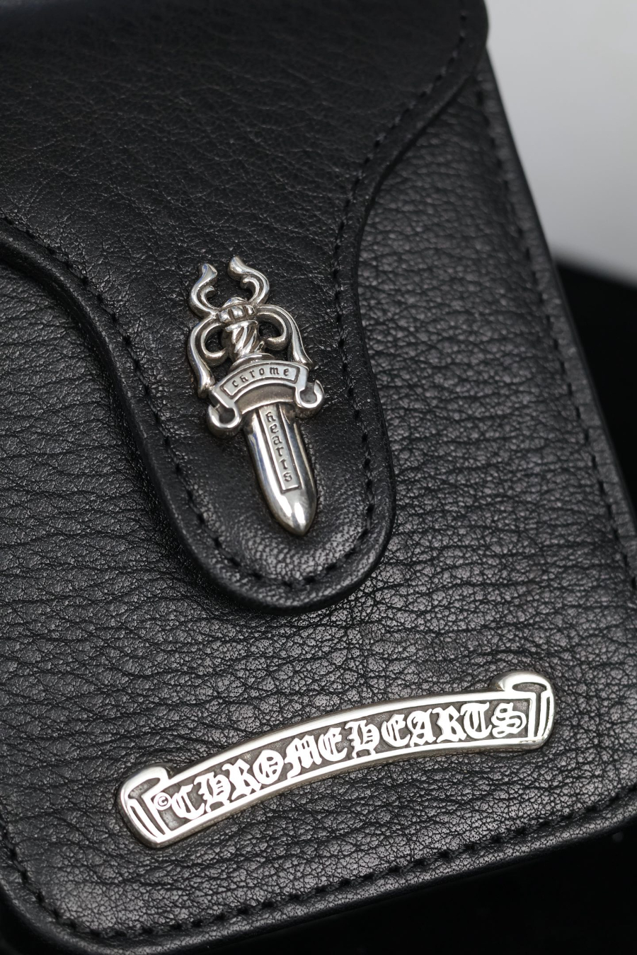 Chrome Hearts S925 Silver Small Leather Cigarette Case 크롬하츠 S925 실버 스몰 가죽 담배 케이스 14