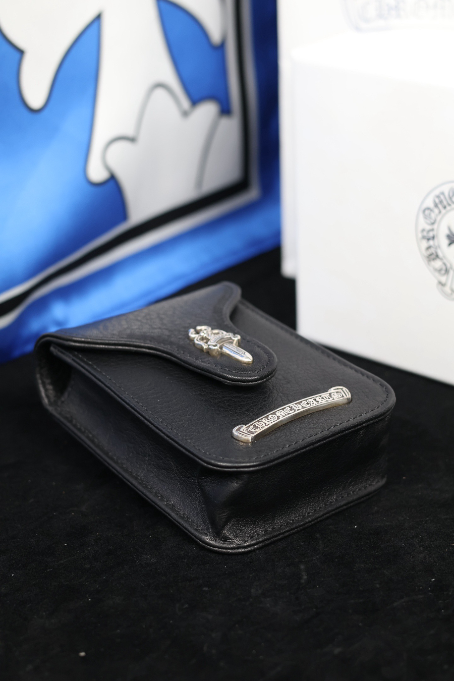 Chrome Hearts S925 Silver Small Leather Cigarette Case 크롬하츠 S925 실버 스몰 가죽 담배 케이스 15