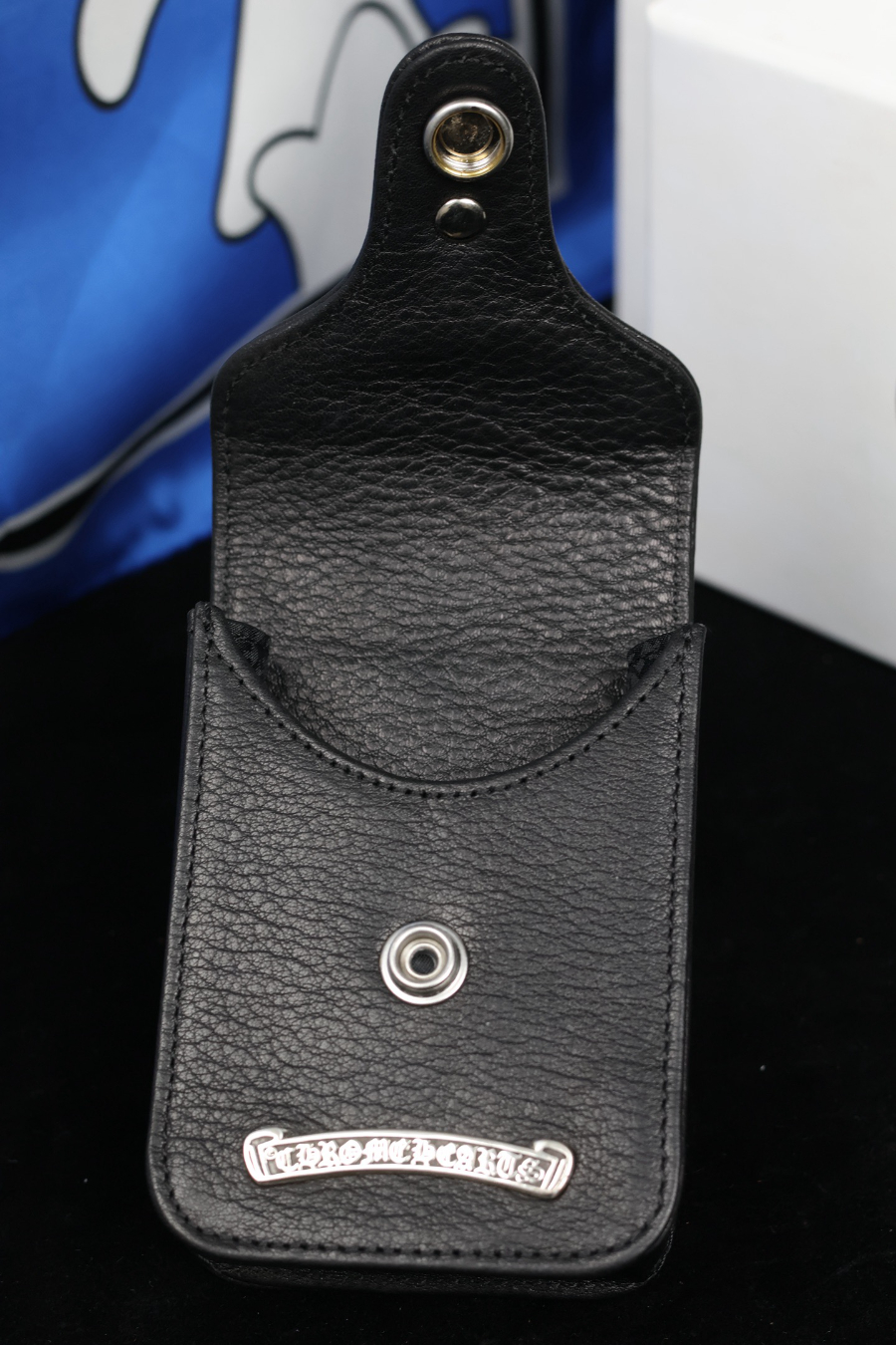 Chrome Hearts S925 Silver Small Leather Cigarette Case 크롬하츠 S925 실버 스몰 가죽 담배 케이스 16