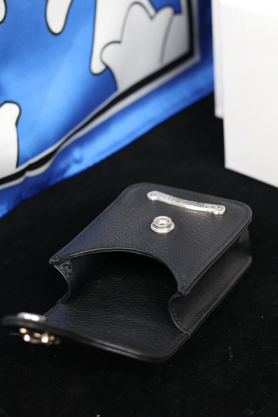 Chrome Hearts S925 Silver Small Leather Cigarette Case 크롬하츠 S925 실버 스몰 가죽 담배 케이스 17