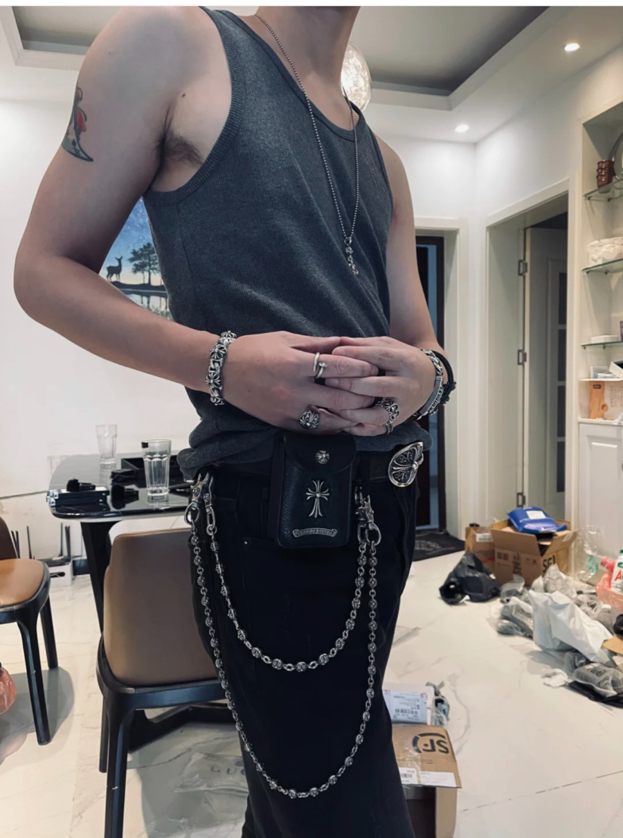 Chrome Hearts Cross Snap Leather Cigarette Case 크롬하츠 십자가 스냅 가죽 담배 케이스 2