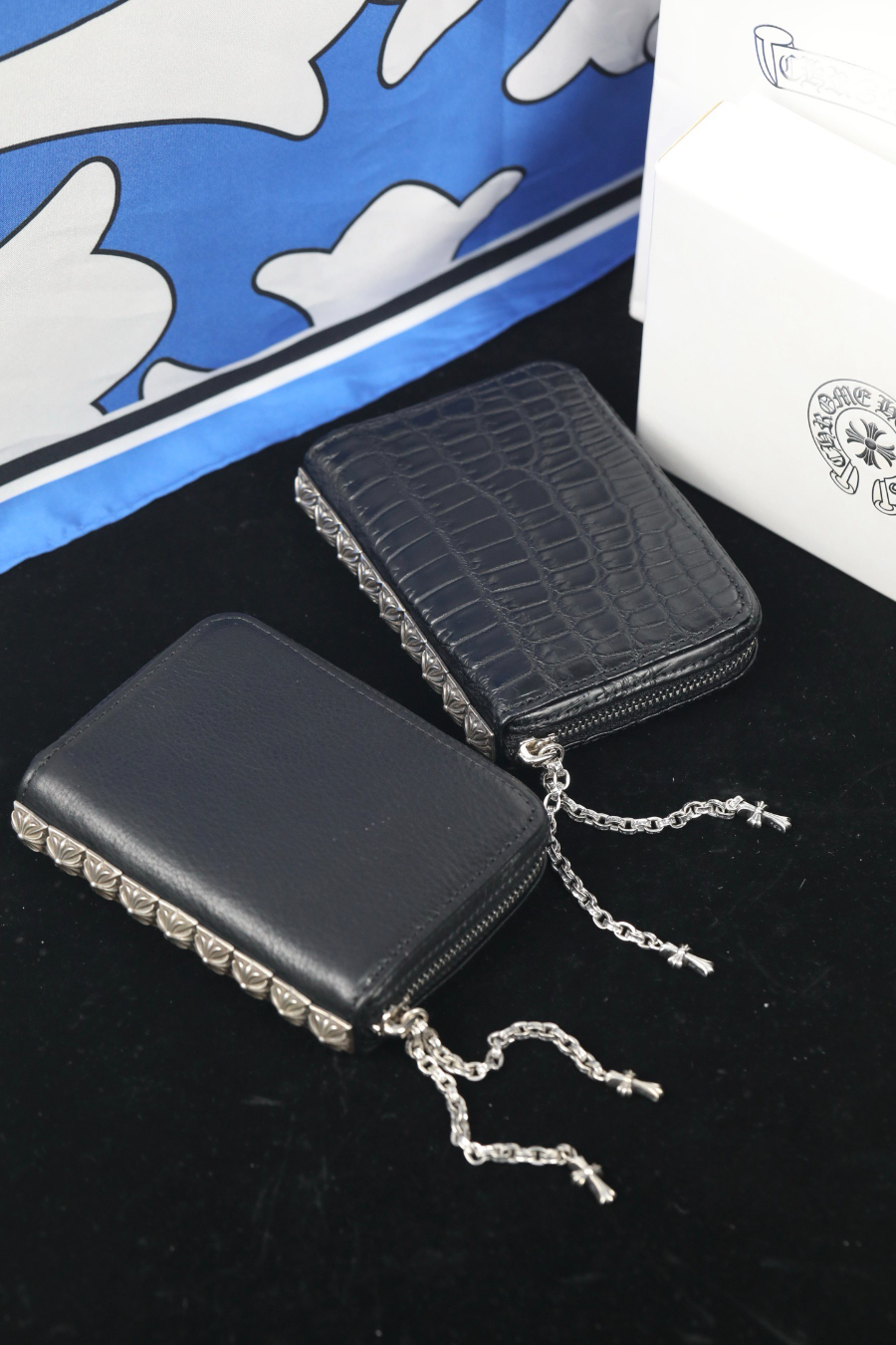 Chrome Hearts Nine Stud Zip Coin Wallet 크롬하츠 나인 스터드 집 코인 월렛 4