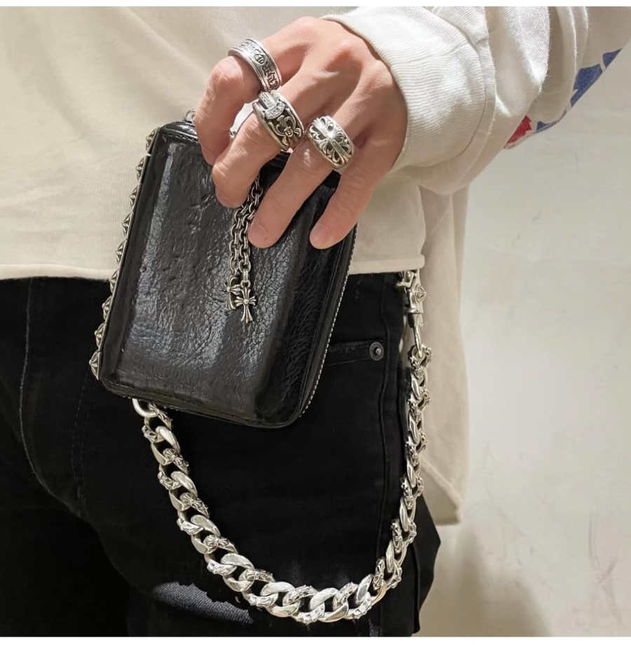 Chrome Hearts Nine Stud Zip Coin Wallet 크롬하츠 나인 스터드 집 코인 월렛 5