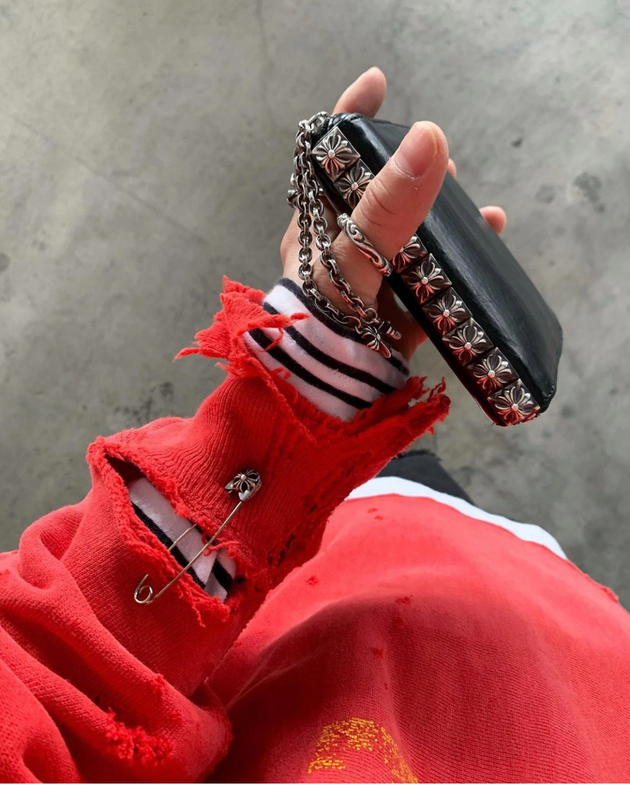 Chrome Hearts Nine Stud Zip Coin Wallet 크롬하츠 나인 스터드 집 코인 월렛 9