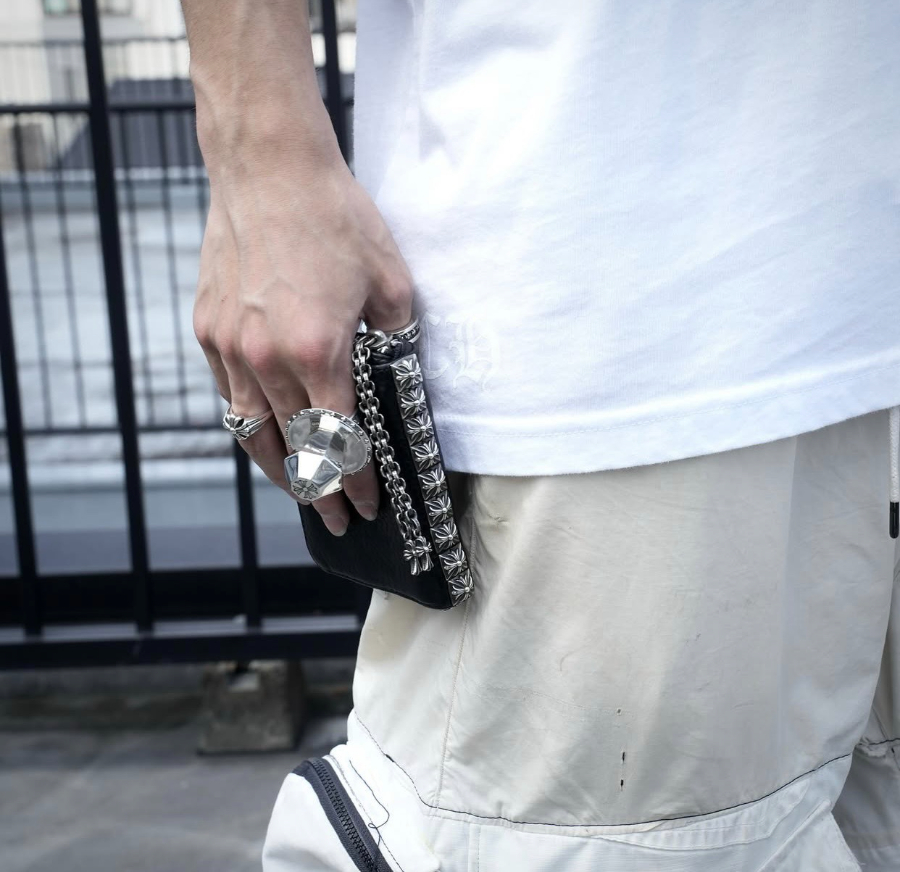 Chrome Hearts Nine Stud Zip Coin Wallet 크롬하츠 나인 스터드 집 코인 월렛 10