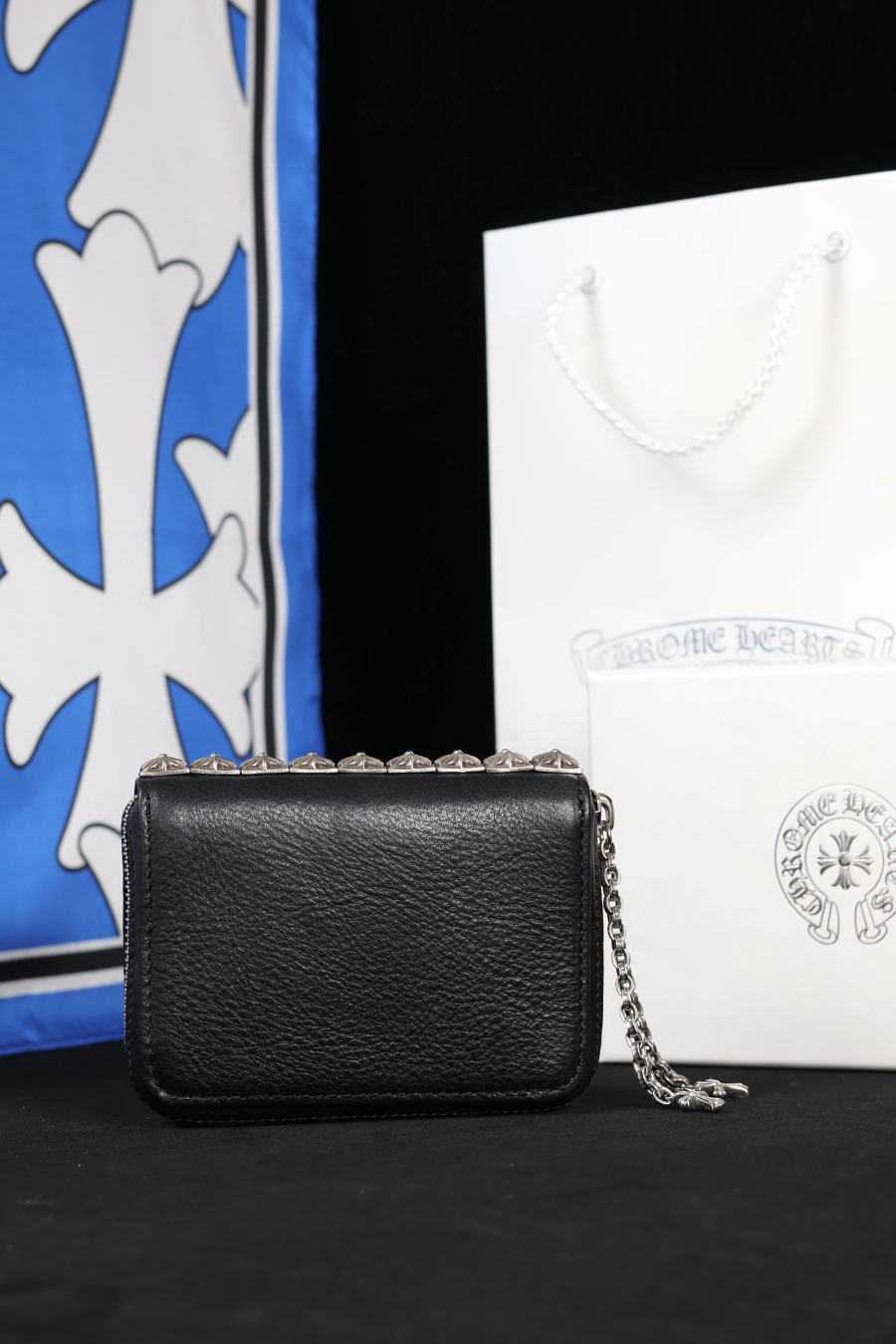 Chrome Hearts Nine Stud Zip Coin Wallet 크롬하츠 나인 스터드 집 코인 월렛 11