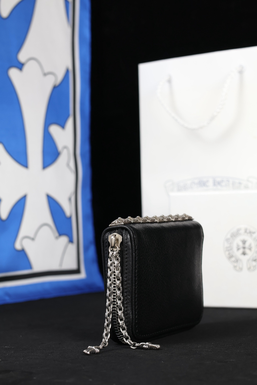 Chrome Hearts Nine Stud Zip Coin Wallet 크롬하츠 나인 스터드 집 코인 월렛 17