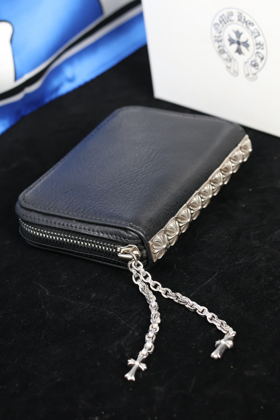 Chrome Hearts Nine Stud Zip Coin Wallet 크롬하츠 나인 스터드 집 코인 월렛 18