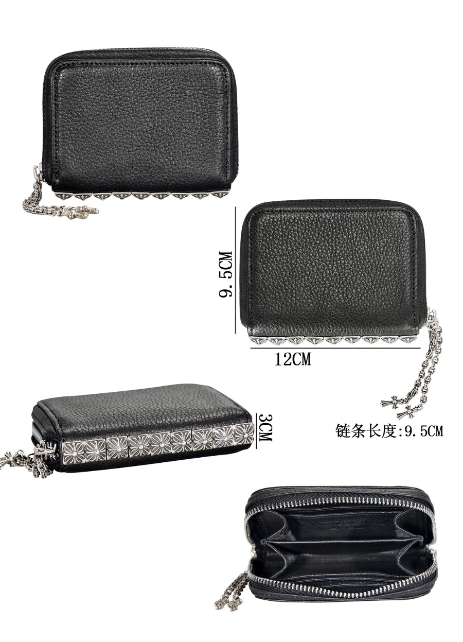 Chrome Hearts Nine Stud Zip Coin Wallet 크롬하츠 나인 스터드 집 코인 월렛 19