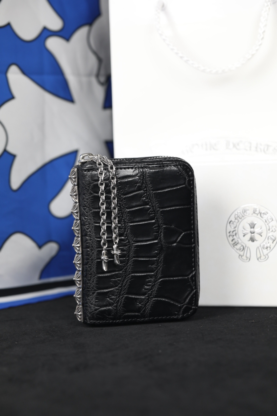 Chrome Hearts Crocodile Nine Stud Zip Coin Wallet 크롬하츠 크로커다일 나인 스터드 집 코인 월렛 5