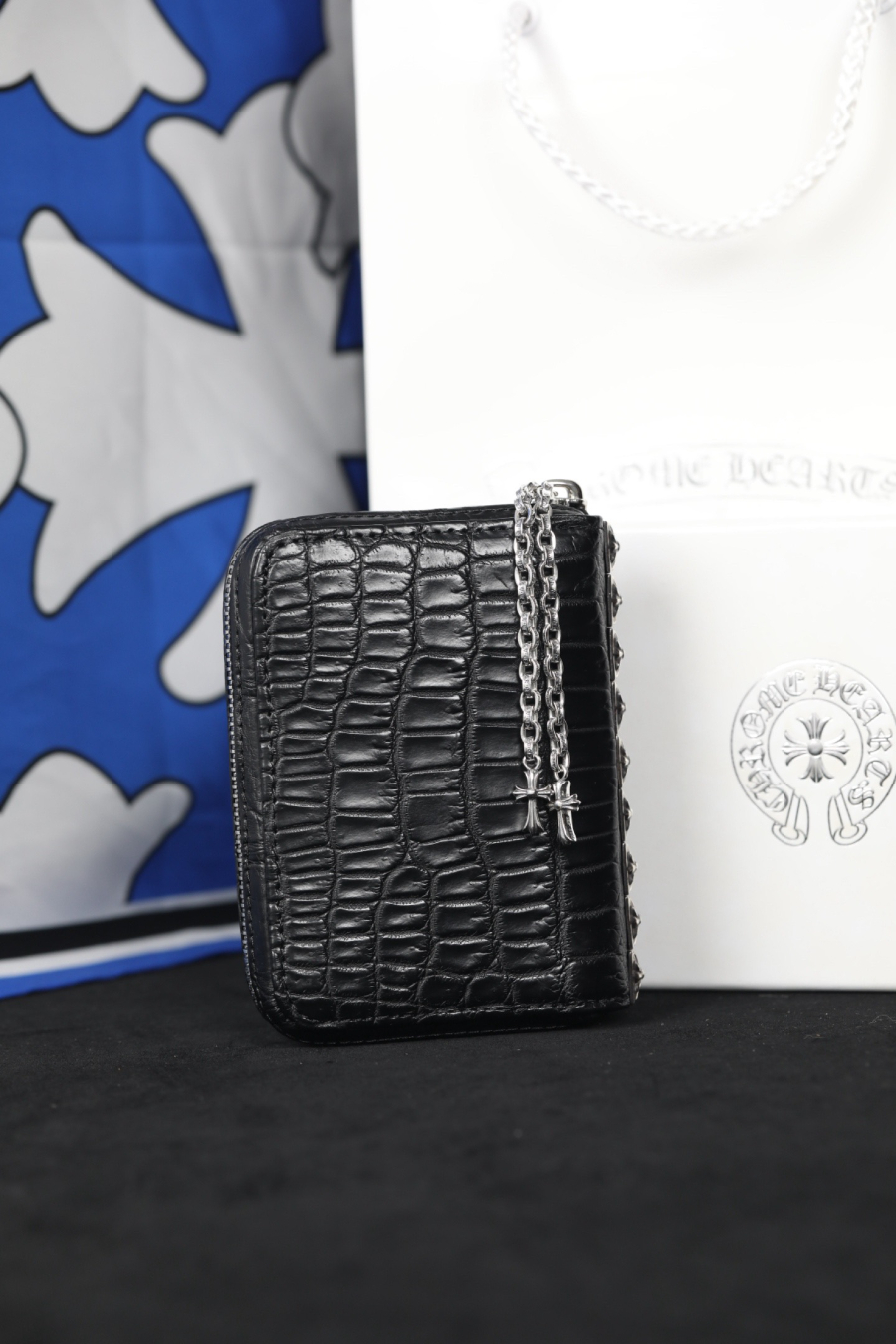 Chrome Hearts Crocodile Nine Stud Zip Coin Wallet 크롬하츠 크로커다일 나인 스터드 집 코인 월렛 6