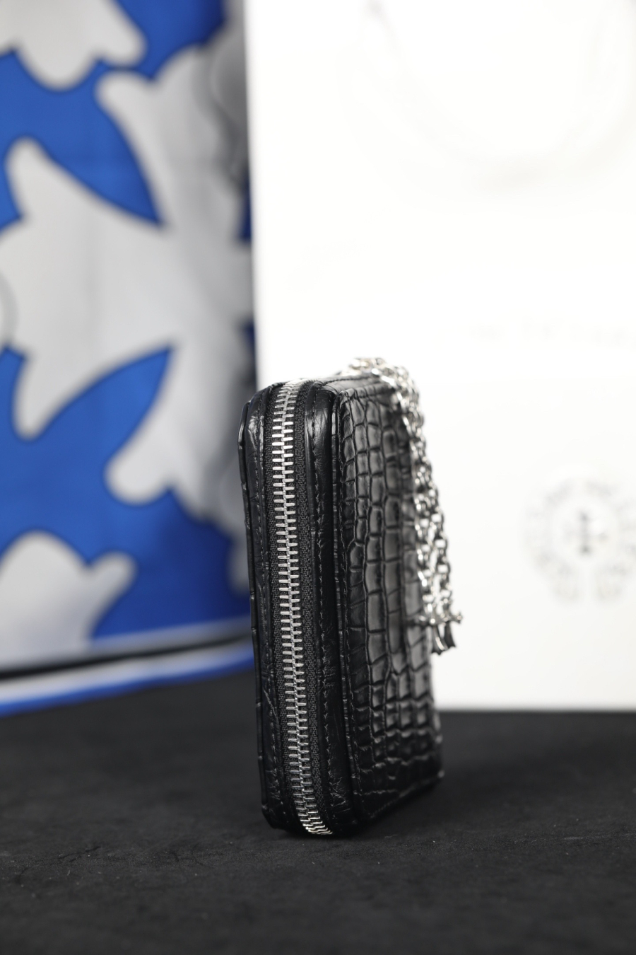 Chrome Hearts Crocodile Nine Stud Zip Coin Wallet 크롬하츠 크로커다일 나인 스터드 집 코인 월렛 10