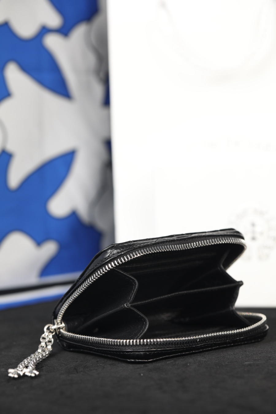 Chrome Hearts Crocodile Nine Stud Zip Coin Wallet 크롬하츠 크로커다일 나인 스터드 집 코인 월렛 19