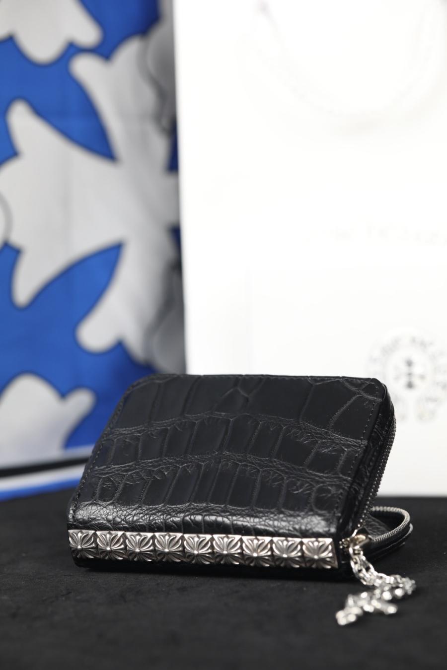 Chrome Hearts Crocodile Nine Stud Zip Coin Wallet 크롬하츠 크로커다일 나인 스터드 집 코인 월렛 20