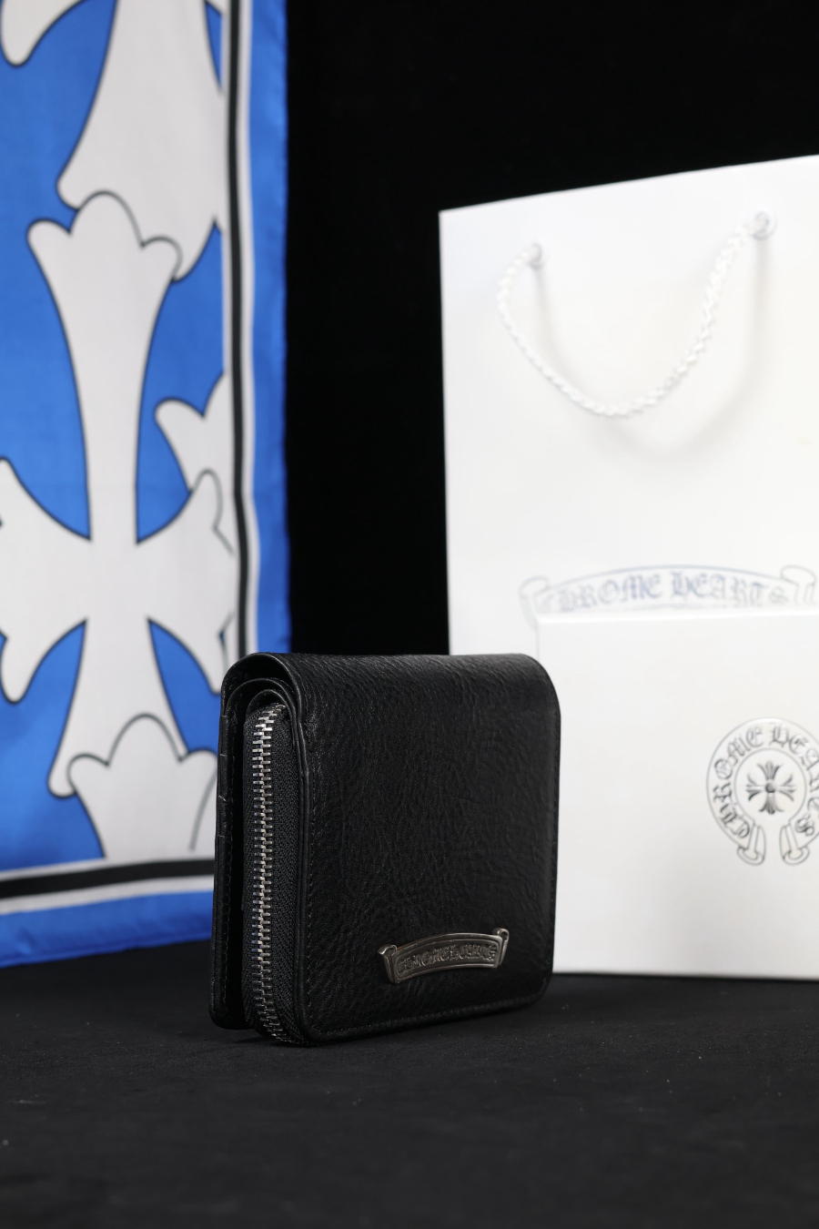 Chrome Hearts Large Scroll Zip Bi-Fold Coin Wallet 크롬하츠 라지 스크롤 집 바이폴드 코인 월렛 9