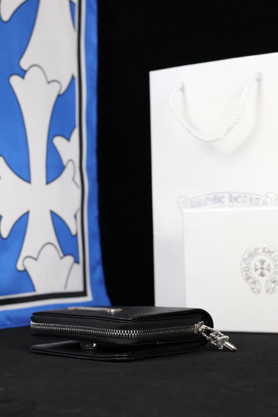 Chrome Hearts Large Scroll Zip Bi-Fold Coin Wallet 크롬하츠 라지 스크롤 집 바이폴드 코인 월렛 10