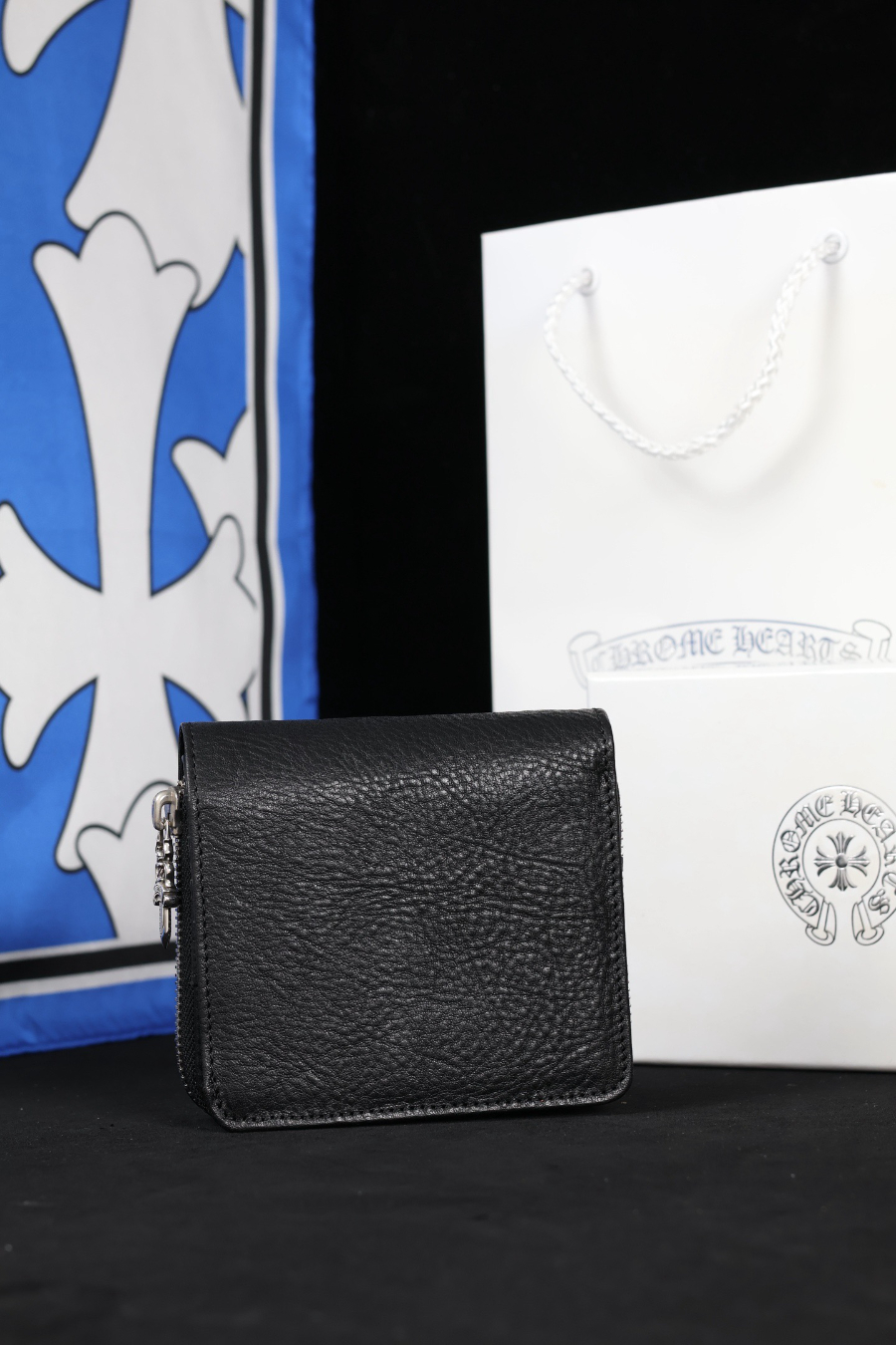 Chrome Hearts Large Scroll Zip Bi-Fold Coin Wallet 크롬하츠 라지 스크롤 집 바이폴드 코인 월렛 14