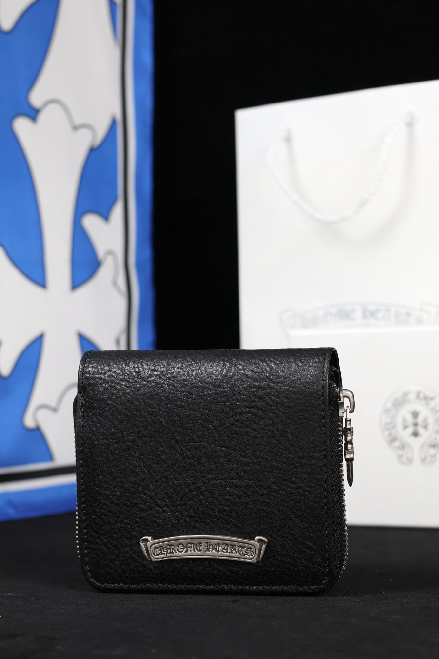 Chrome Hearts Large Scroll Zip Bi-Fold Coin Wallet 크롬하츠 라지 스크롤 집 바이폴드 코인 월렛 15