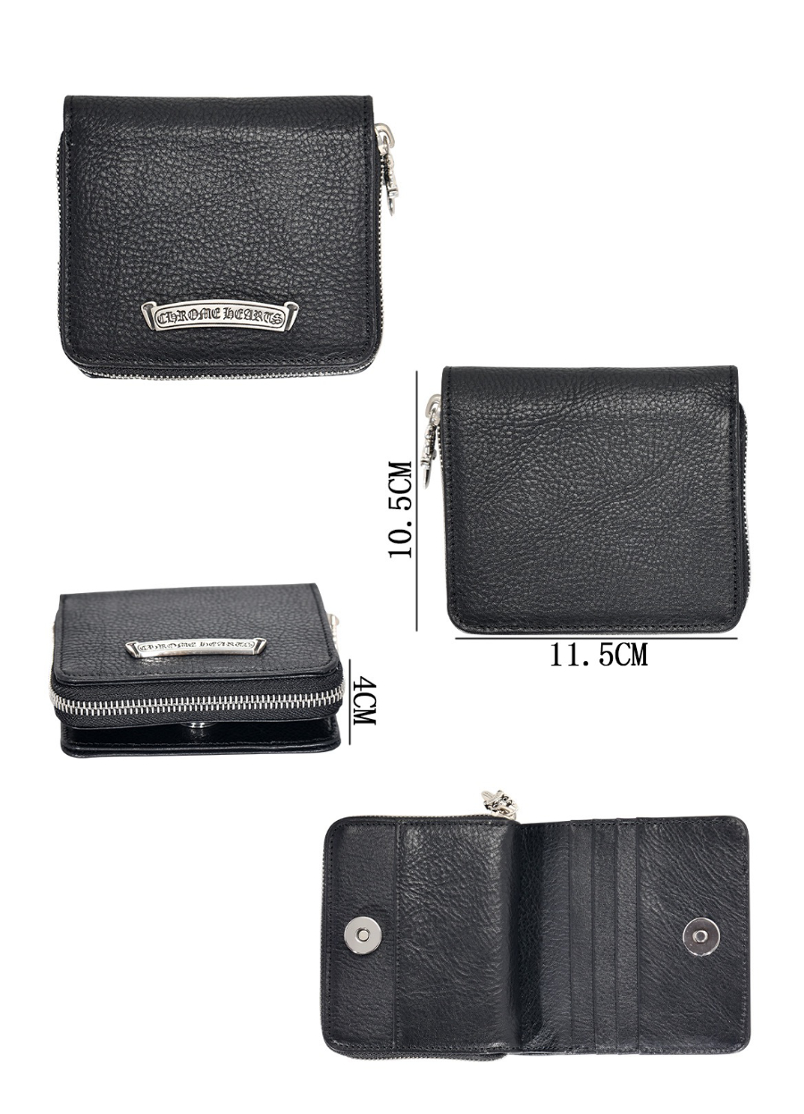Chrome Hearts Large Scroll Zip Bi-Fold Coin Wallet 크롬하츠 라지 스크롤 집 바이폴드 코인 월렛 16